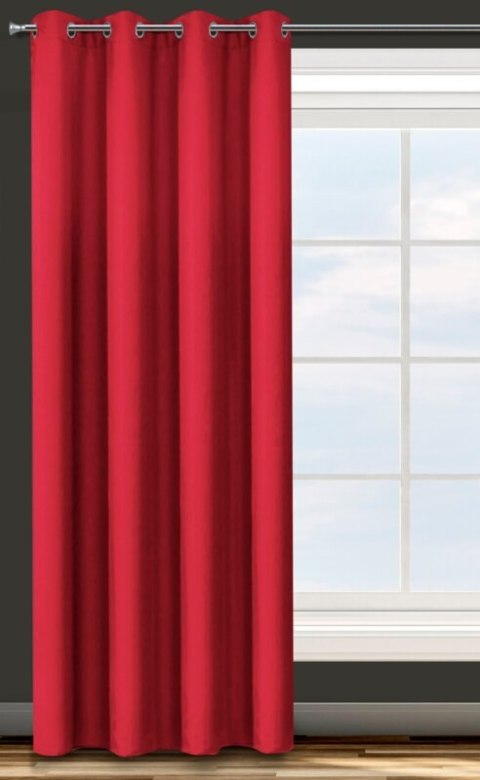ZASŁONA GOTOWA D91 ADORE 140 X 250 CM CZERWONY EUROFIRANY ZASŁONA GOTOWA D91 ADORE 140 X 250 CM CZERWONY EUROFIRANY