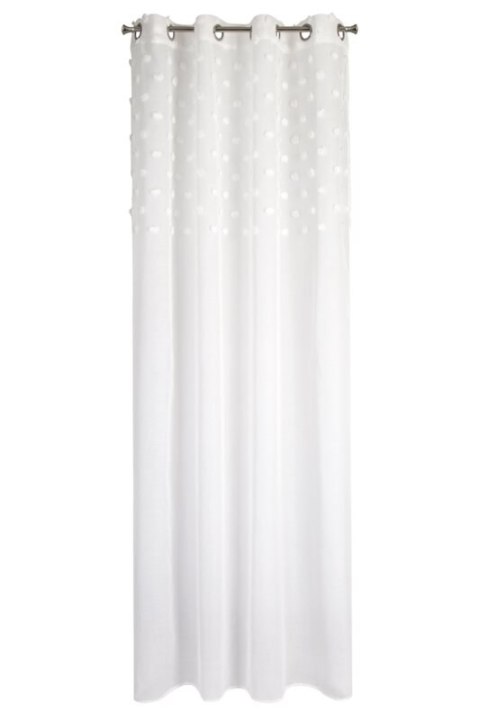 ZASŁONA GOTOWA D91 STELLA 140 X 250 CM BIAŁY EUROFIRANY ZASŁONA GOTOWA D91 STELLA 140 X 250 CM BIAŁY EUROFIRANY