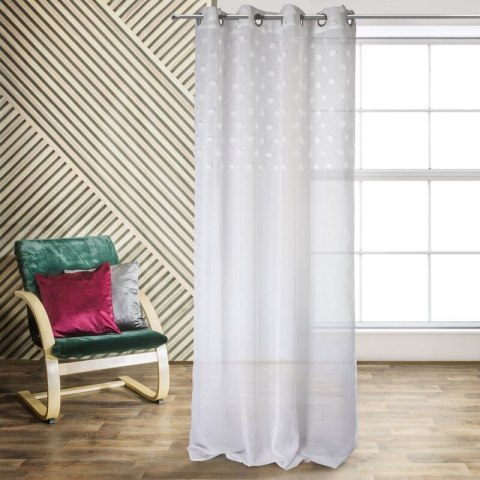 ZASŁONA GOTOWA D91 STELLA 140 X 250 CM BIAŁY EUROFIRANY ZASŁONA GOTOWA D91 STELLA 140 X 250 CM BIAŁY EUROFIRANY