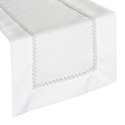 OBRUS ELIMA 40 X 180 CM BIAŁY EUROFIRANY