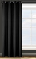 ZASŁONA GOTOWA D91 ADORE 140 X 250 CM CZARNY EUROFIRANY