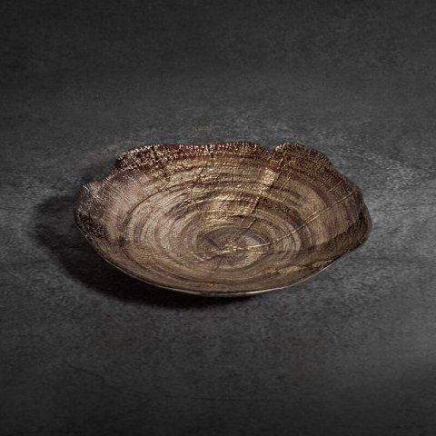 SZKLANA MISA DEKORACYJNA PARI (01) FI 21 X 4 CM BRĄZOWY EUROFIRANY SZKLANA MISA DEKORACYJNA PARI (01) FI 21 X 4 CM BRĄZOWY EUROFIRANY