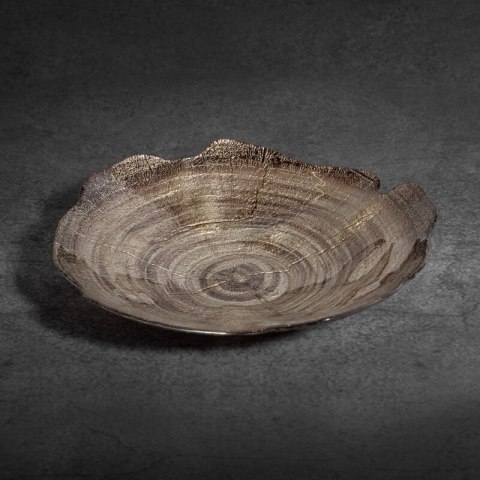 SZKLANA MISA DEKORACYJNA PARI (02) 30 X 28 X 6 CM BRĄZOWY EUROFIRANY SZKLANA MISA DEKORACYJNA PARI (02) 30 X 28 X 6 CM BRĄZOWY EUROFIRANY