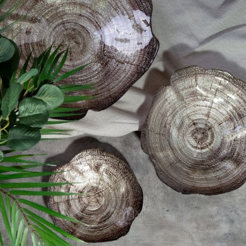 SZKLANA MISA DEKORACYJNA PARI (04) 43 X 41 X 8 CM BRĄZOWY EUROFIRANY SZKLANA MISA DEKORACYJNA PARI (04) 43 X 41 X 8 CM BRĄZOWY EUROFIRANY