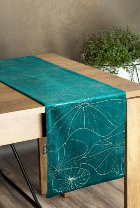 OBRUS BLINK 18 35 X 140 CM CIEMNOTURKUSOWY EUROFIRANY OBRUS BLINK 18 35 X 140 CM CIEMNOTURKUSOWY EUROFIRANY