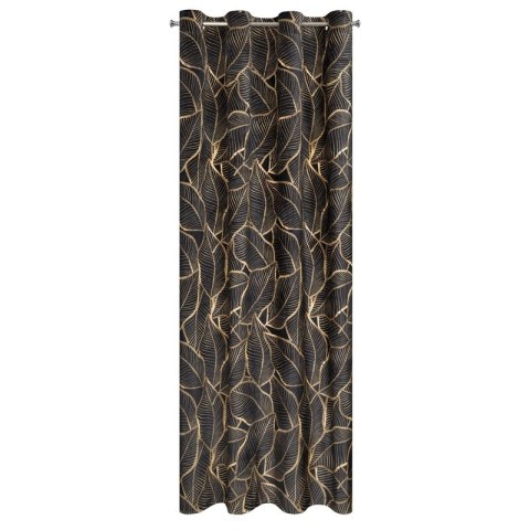 ZASŁONA GOTOWA ASTEJA 140 X 250 CM CZARNY EUROFIRANY ZASŁONA GOTOWA ASTEJA 140 X 250 CM CZARNY EUROFIRANY