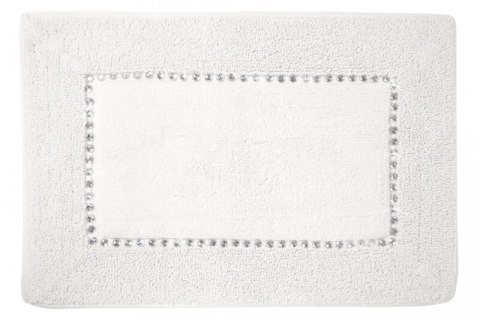 DYWANIK ŁAZIENKOWY CHIC 50 X 70 CM BIAŁY EUROFIRANY DYWANIK ŁAZIENKOWY CHIC 50 X 70 CM BIAŁY EUROFIRANY