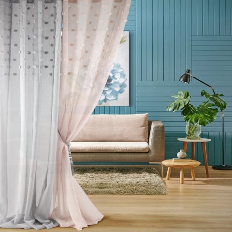 ZASŁONA GOTOWA D91 STELLA 140 X 250 CM PUDROWY RÓŻ EUROFIRANY ZASŁONA GOTOWA D91 STELLA 140 X 250 CM PUDROWY RÓŻ EUROFIRANY