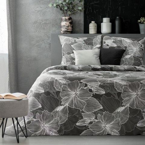 KOMPLET POŚCIELI SATYNOWEJ NIKA 01 160 X 200 CM CZARNY EUROFIRANY KOMPLET POŚCIELI SATYNOWEJ NIKA 01 160 X 200 CM CZARNY EUROFIRANY