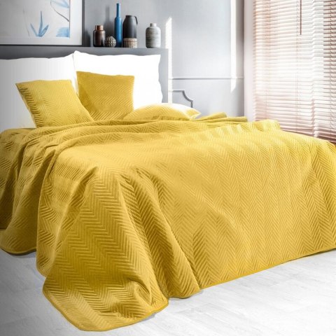 NARZUTA SOFIA 170 X 210 CM MUSZTARDOWY EUROFIRANY NARZUTA SOFIA 170 X 210 CM MUSZTARDOWY EUROFIRANY