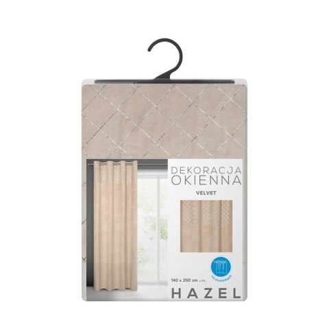 ZASŁONA GOTOWA HAZEL 140 X 250 CM BEŻOWY EUROFIRANY ZASŁONA GOTOWA HAZEL 140 X 250 CM BEŻOWY EUROFIRANY